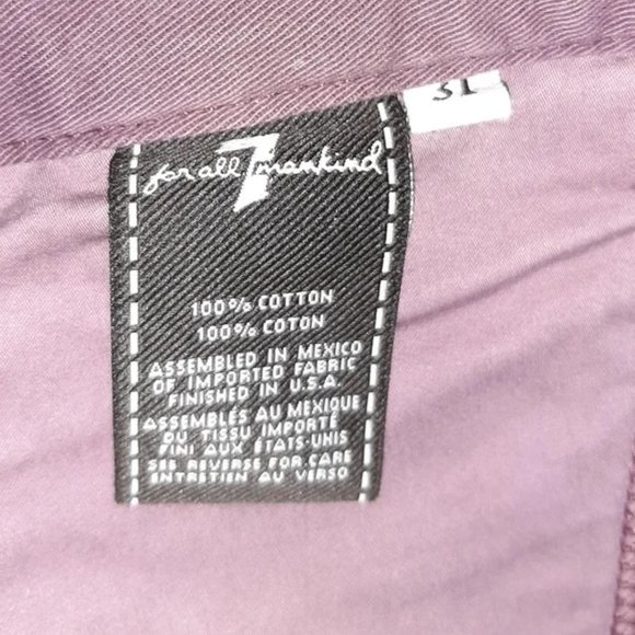 7 For All Mankind Chinos Purple (Rare) - Size: 31 - Picture 4 of 5